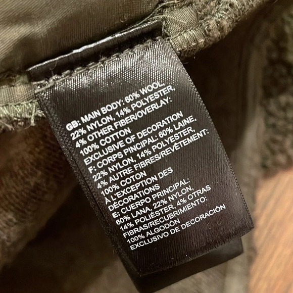 The North Face Wool Harrison Shacket in New Taupe Green Heather Medium - Picture 7 of 12